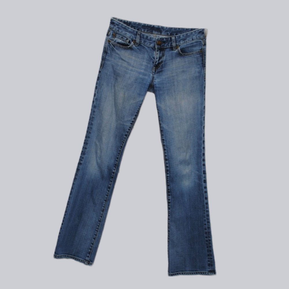 Original 90's Express Bootcut Denim Jeans 6L with Fantastic Denim Patina #55285